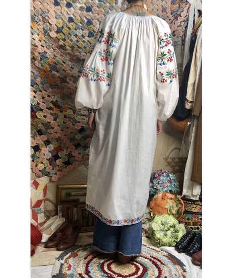 vintage ukrainian embroidered one-piece
