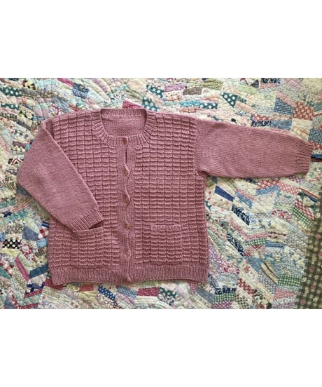 vintage hand knit cardigan