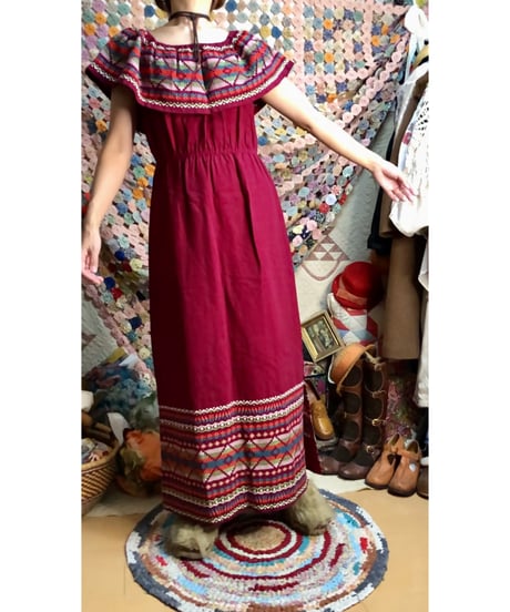 guatemala embroidered dress