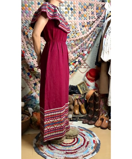guatemala embroidered dress