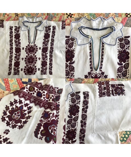 vintage croatian embroidered blouse②