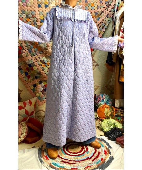 70's quilting flower dress