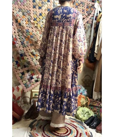 vintage indian cotton dress ③