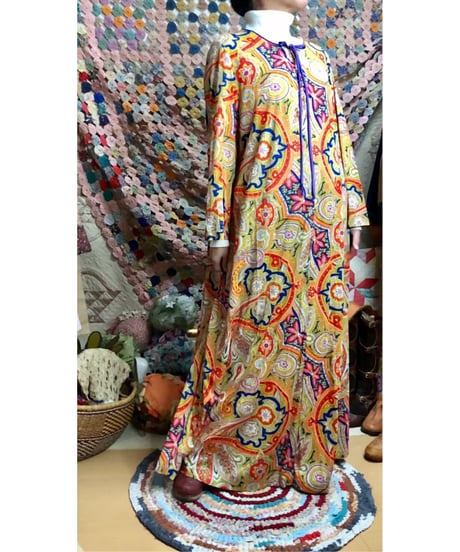 70s paisley dress