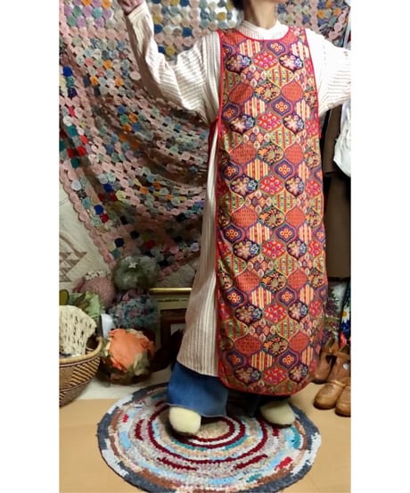paisley apron dress