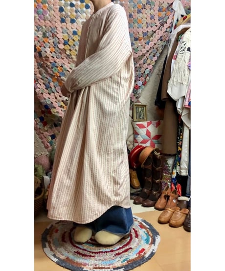 l.l.bean flannel dress（red）