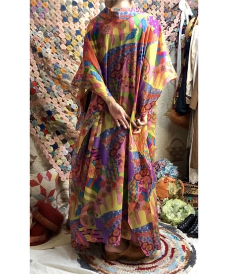 60's Joseph magnin psychedelic one-piece
