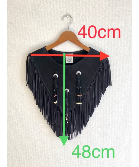 leather fringe collar