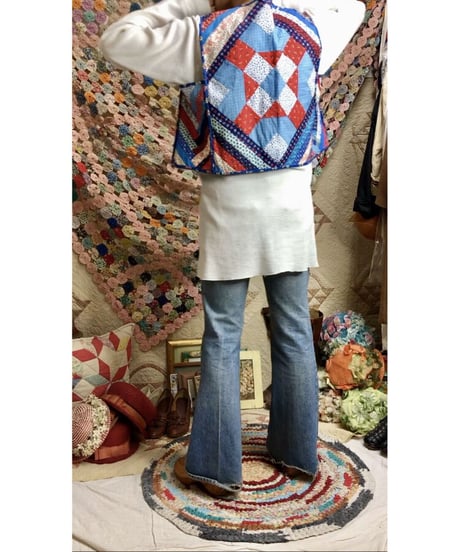 vintage patchwork vest