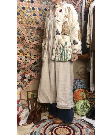 w.face patchwork quilting jacket