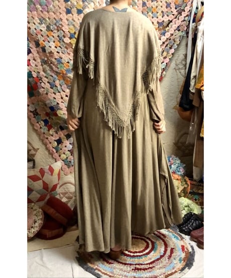 fringe rayon dress