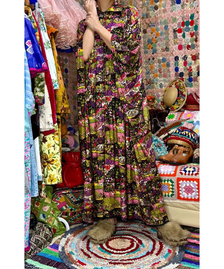 60s botanical dress