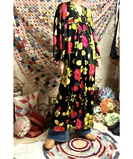 60's flower dress