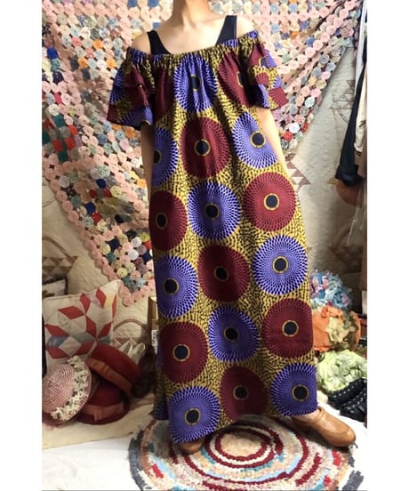 batik print dress