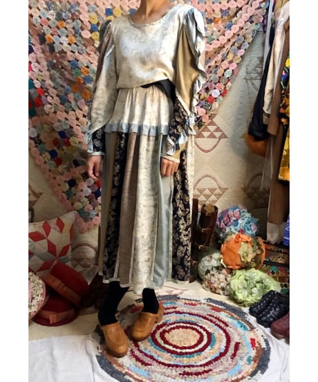 jeanne marc patchwork dress