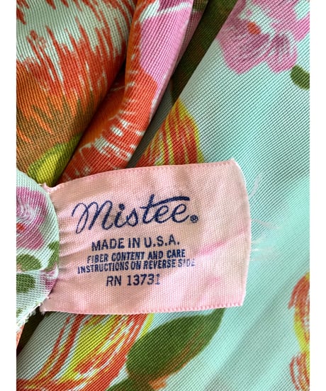 60-70s flower dress
