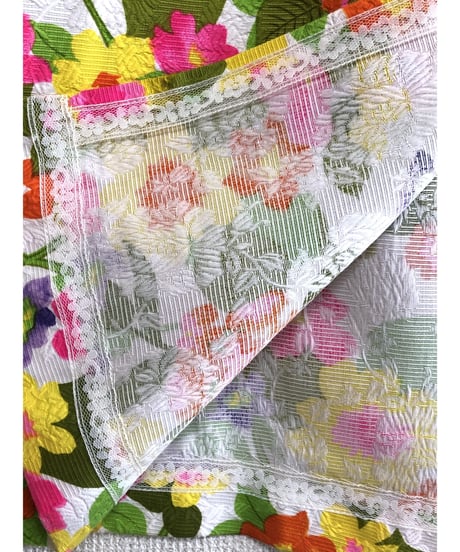 60-70's hawaiian flower skirt