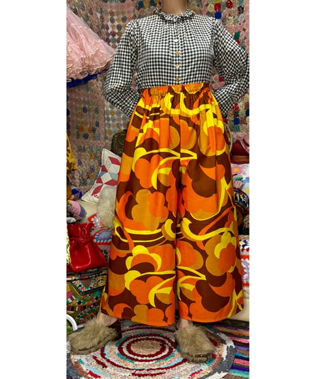 super wide leg pants（60-70s fabric）