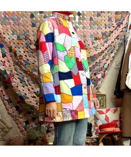 60-70s crazy quilt jacket