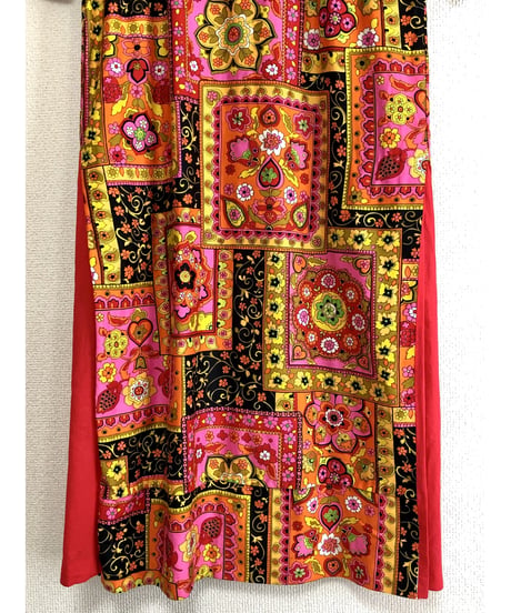 60's psychedelic flower dress