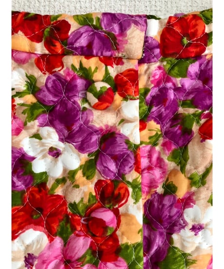 60-70's quilting flower skirt