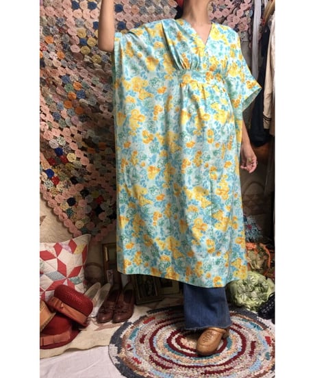 flower kaftan one-piece