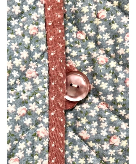 patchwork heart motif quilting jacket