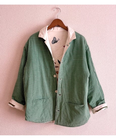 botanical embroidery quilted jacket