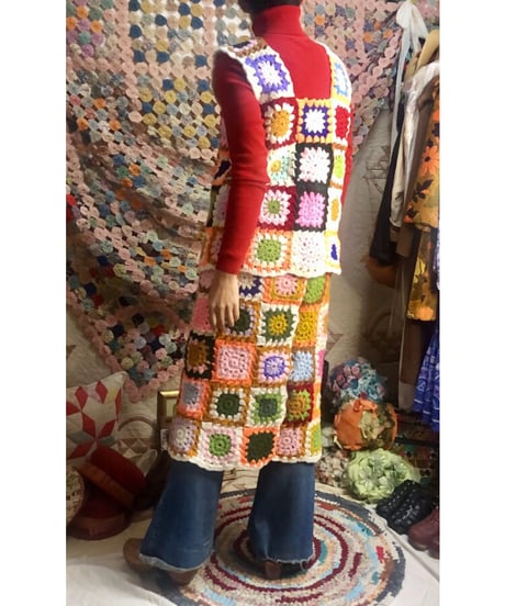 granny square vest