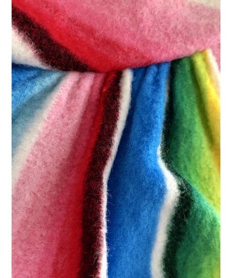70s multicolored stripe dress