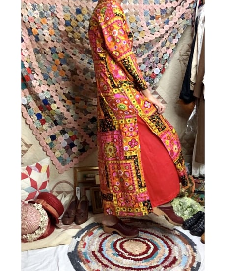 60's psychedelic flower dress