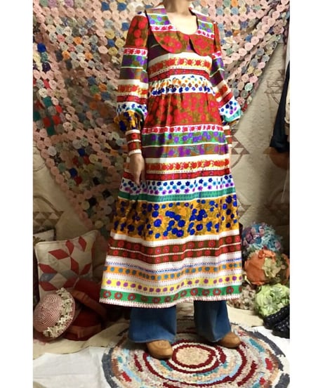 flower striped dress