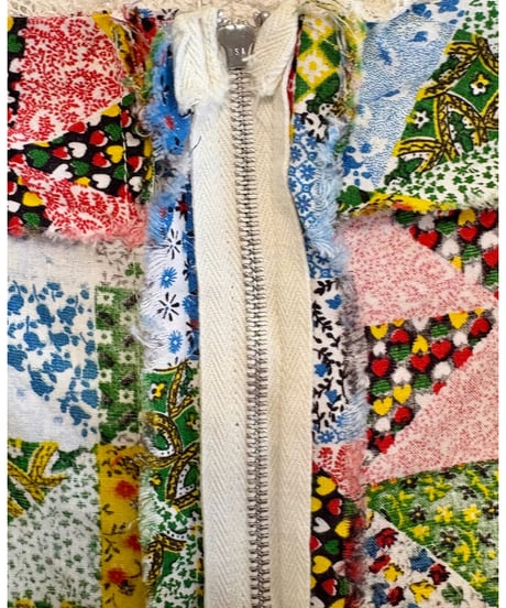 60-70s patchwork print dress