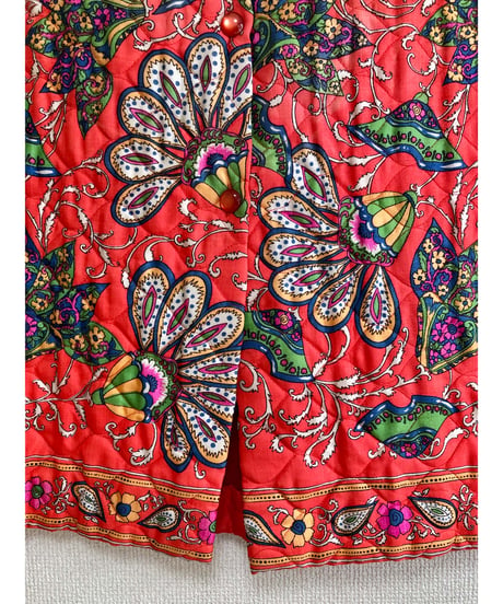 70s quilting flower skirt