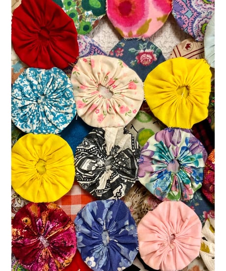 60s yo-yo quilt vest