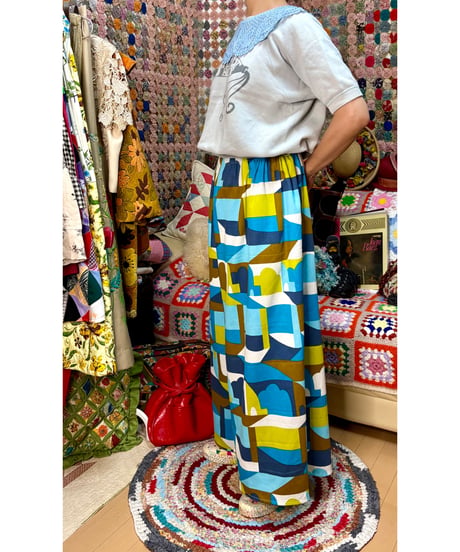 super wide leg pants（60s fabric）