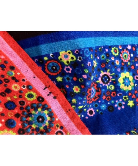 60's flower kaftan dress