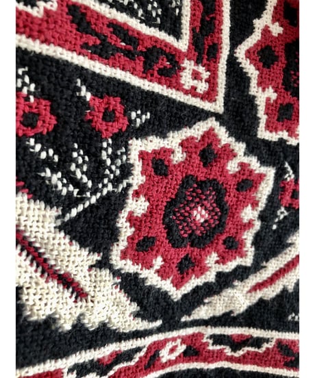 tapestry fringe concho vest