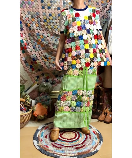 60s yo-yo quilt vest