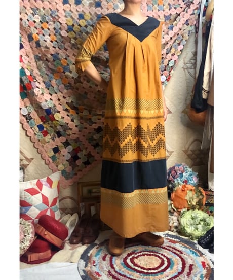 folklore print one-piece