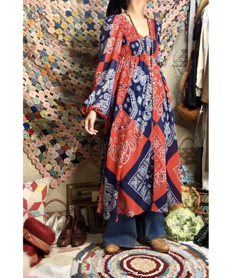 1970's bandanna one-piece ①