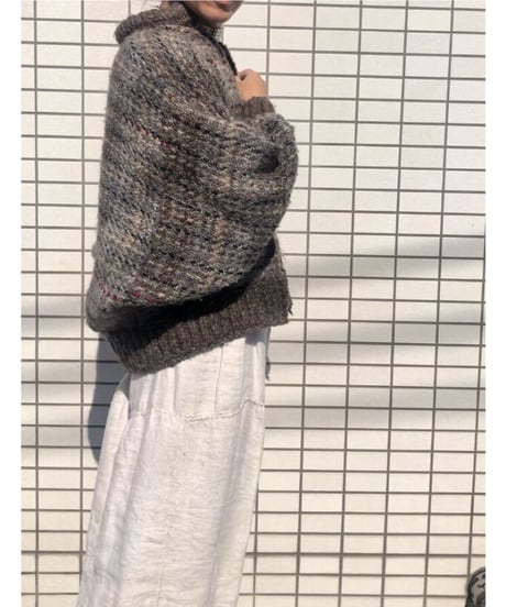dolman sleeve knit blouson
