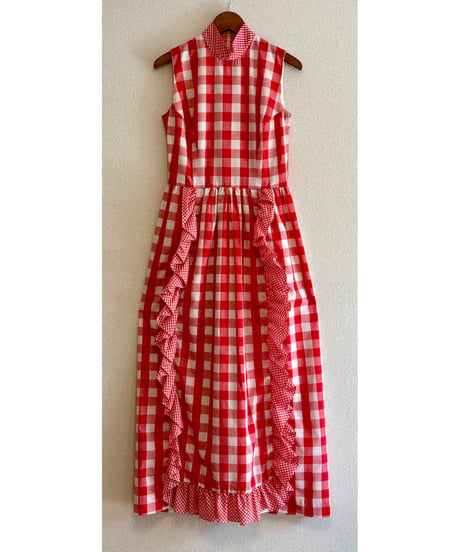 70s gingham dress