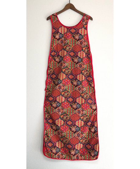 paisley apron dress
