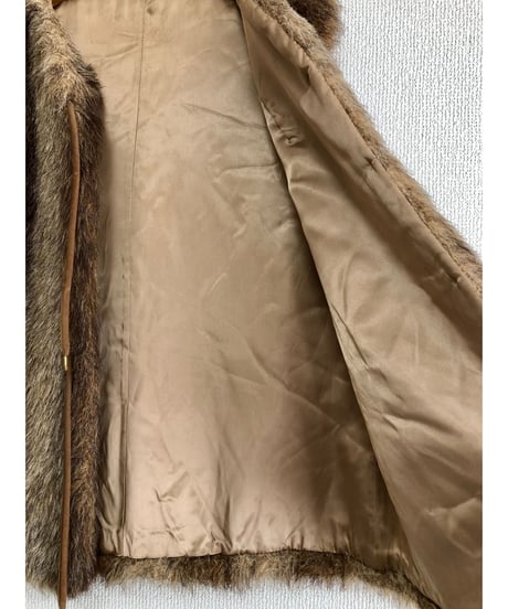 60's faux fur vest