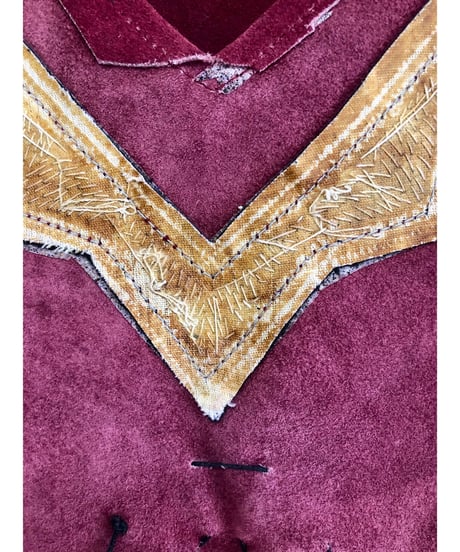 suede fringe shawl
