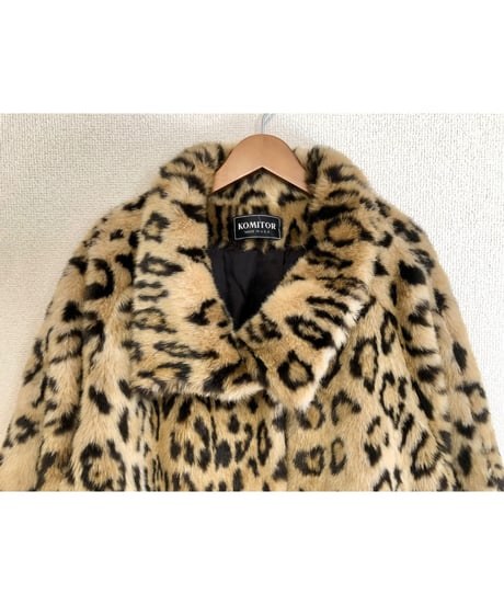 leopard faux fur coat