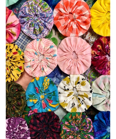 60s yo-yo quilt vest