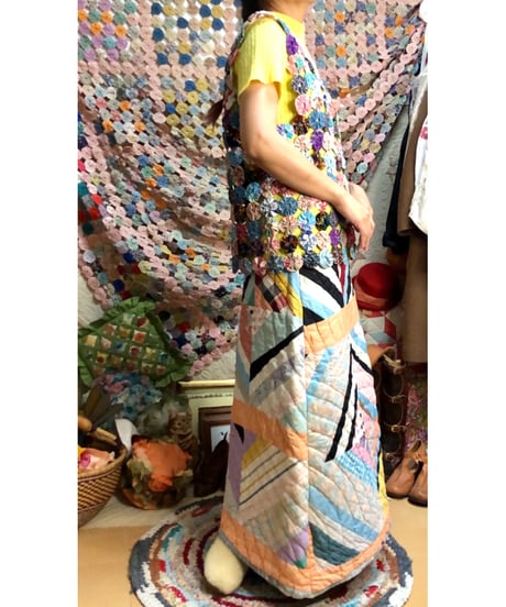 yo-yo quilt vest