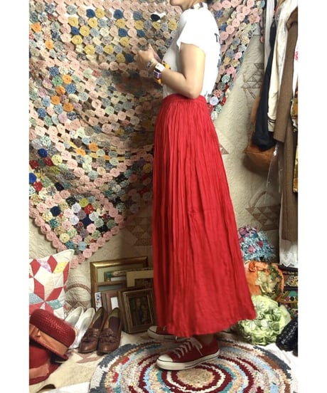 rayon shirring skirt